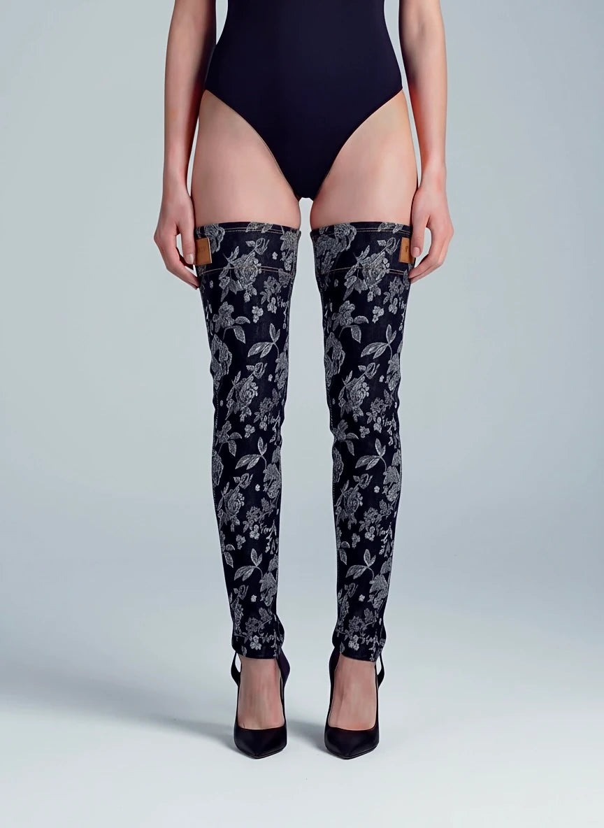PIMP UP™ FLOWER DENIM — vue de face