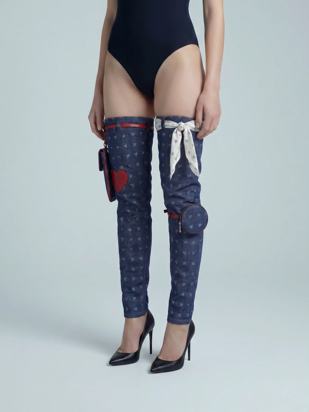 PIMP UP™ LARA HEART DENIM — vue trois-quarts 01