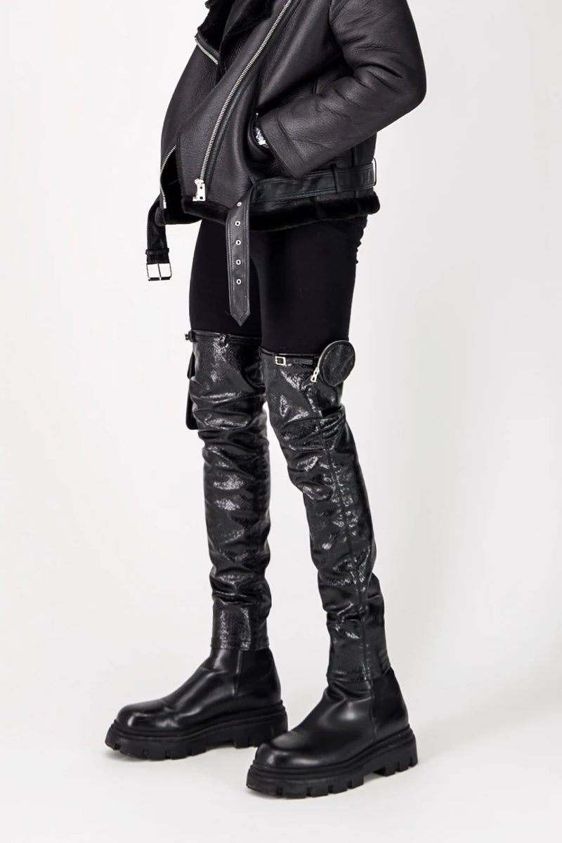 LARA NOIR CROCO — STREET ICON