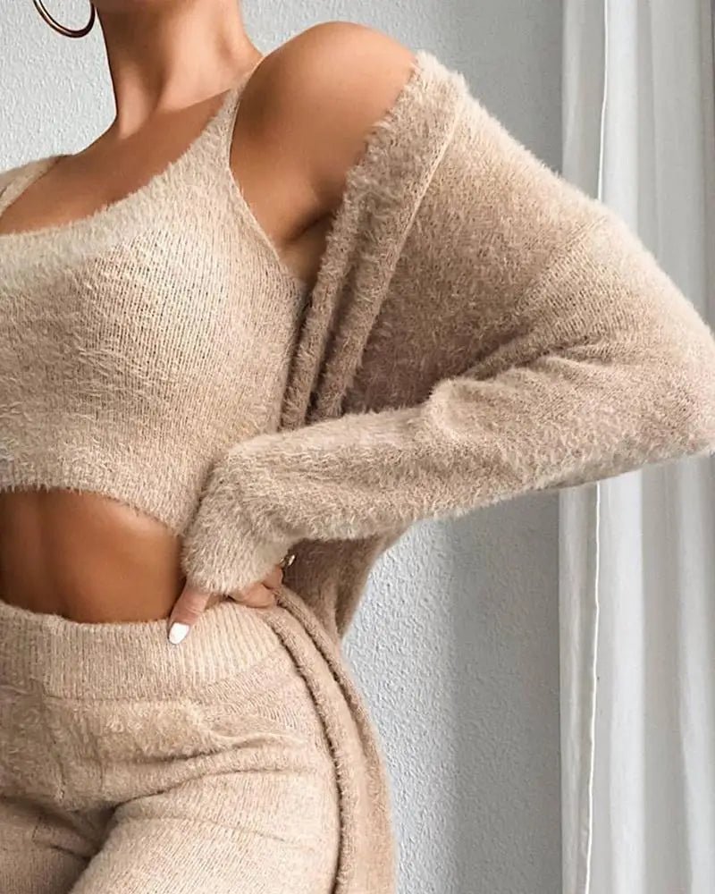 3 - Piece Fuzzy Fleece Loungewear Set - Pimp Up ™️