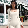 Women's Seamless Long-Sleeve Yoga Jumpsuit